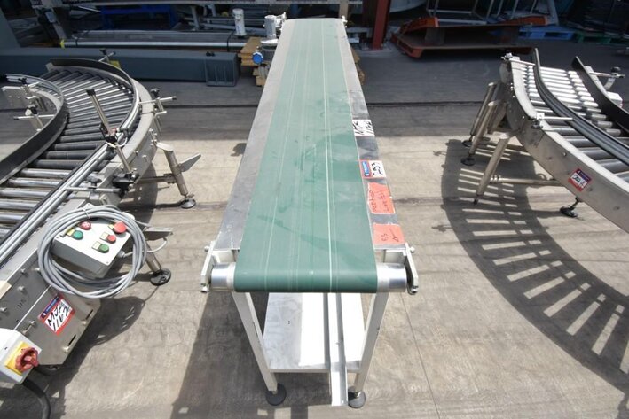 Image for ***SOLD*** MJK1164 Straight Belt Conveyor with Motor