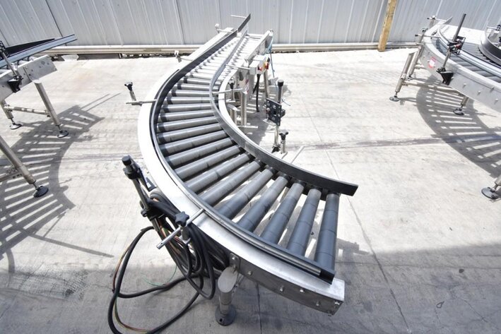 Image for ***SOLD*** MJK1165 90 Degree Roller Conveyor