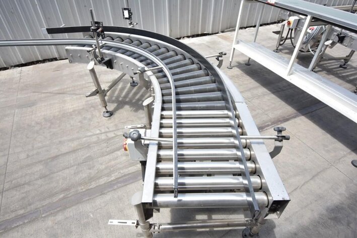 Image for ***SOLD*** MJK1166 90 Degree Roller Conveyor