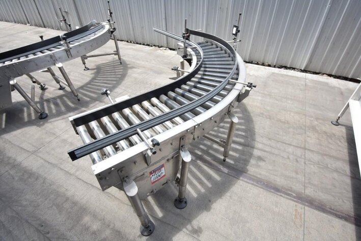 Image for ***SOLD*** MJK1166 90 Degree Roller Conveyor