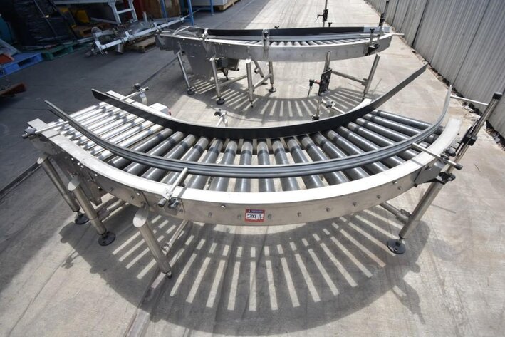 Image for ***SOLD*** MJK1166 90 Degree Roller Conveyor