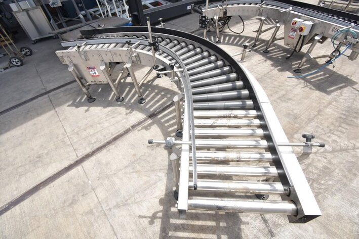 Image for ***SOLD*** MJK1167 90 Degree Roller Conveyor