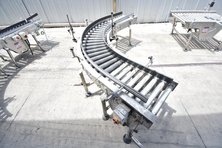 Image for ***SOLD*** MJK1167 90 Degree Roller Conveyor