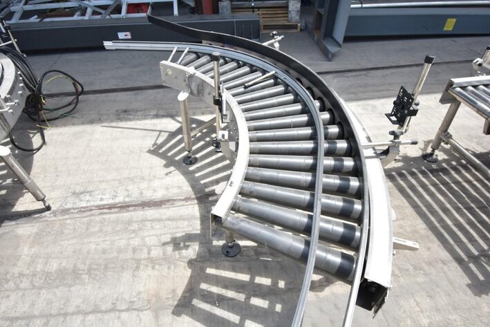 Image for ***SOLD*** MJK1168 90 Degree Roller Conveyor