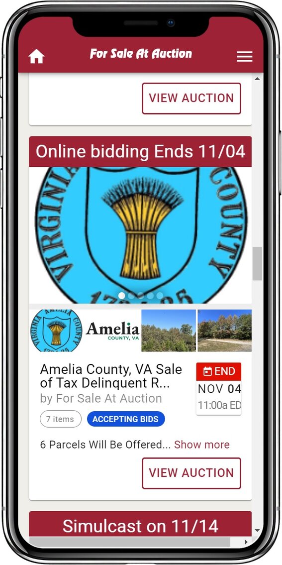 Image for Amelia County, VA Sale of Tax Delinquent Real Estate