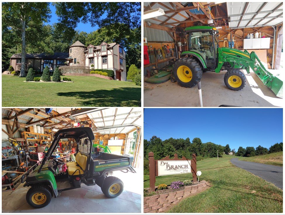 Image for 50.56 ACRE FARM KNOWN AS “BIG BRANCH”  - 4 BR, 2.5 BA 2-STORY CUSTOM HOME W/ 2-CAR ATT GARAGE & 4-BAY COMMERCIAL SHOP/BUILDING 2008 JOHN DEERE 4520 TRACTOR/LOADER W/ CAB; 2011 DEERE 855D GATOR; TOOLS/EQUIPMENT/HOUSEHOLD ITEMS