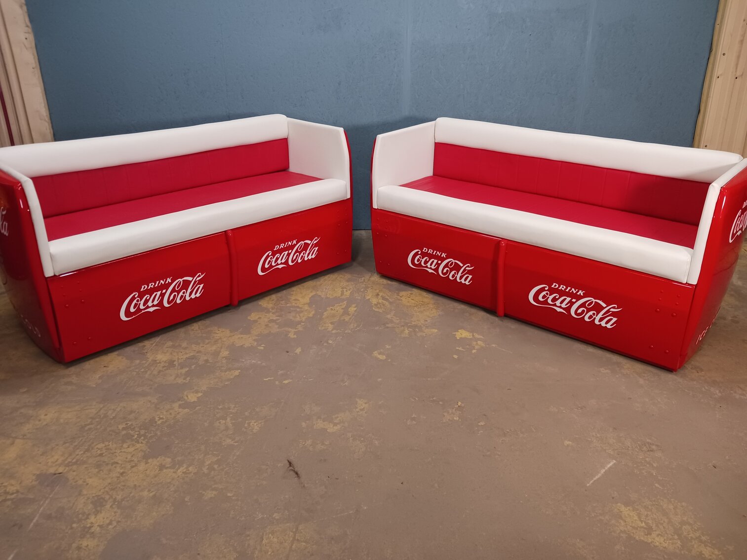 COCA COLA COOLER SOFAS
