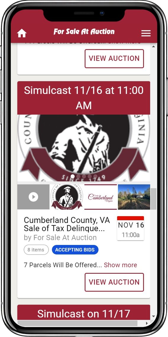 Image for Cumberland County, VA Sale of Tax Delinquent Real Estate