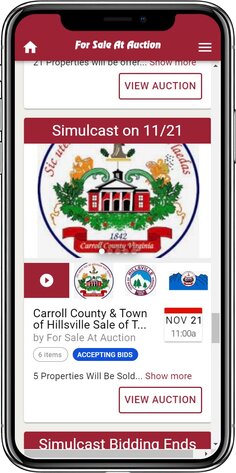 Image for Carroll County & Town of Hillsville Sale of Tax Delinquent Real Estate