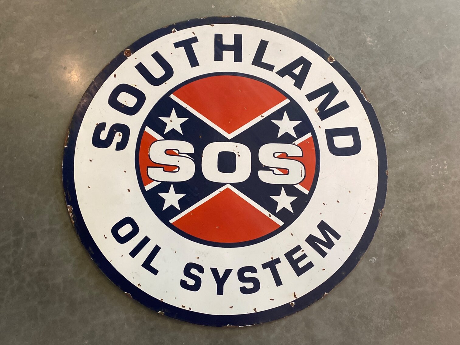SOUTHLAND OIL SYSTEM METAL SIGN