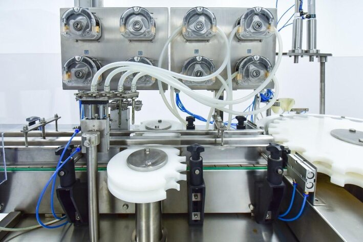 Image for MJK1275 Dual Lane 4 Head Liquid Filling Monoblock