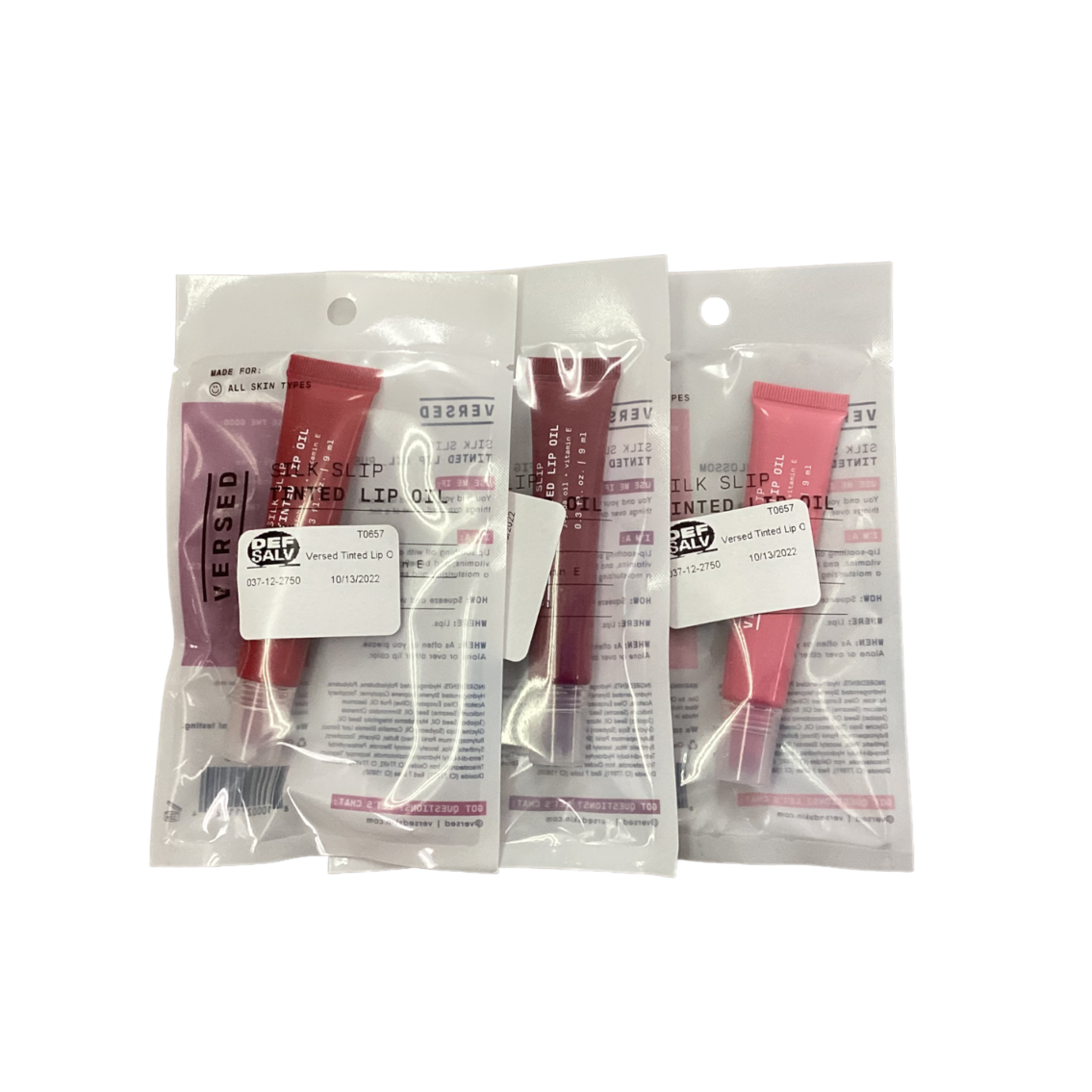 Versed Silk Slip Tinted Lip Oil (Set of 3)