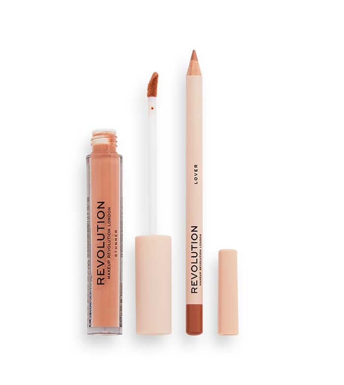 Revolution - Lip Set Lip Contour - Lover (Set of 2)