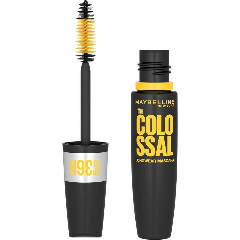 Maybelline Volum' Express Colossal Up To 36 Hour Waterproof Mascara - Very Black - 0.27 fl oz (Set of 2)