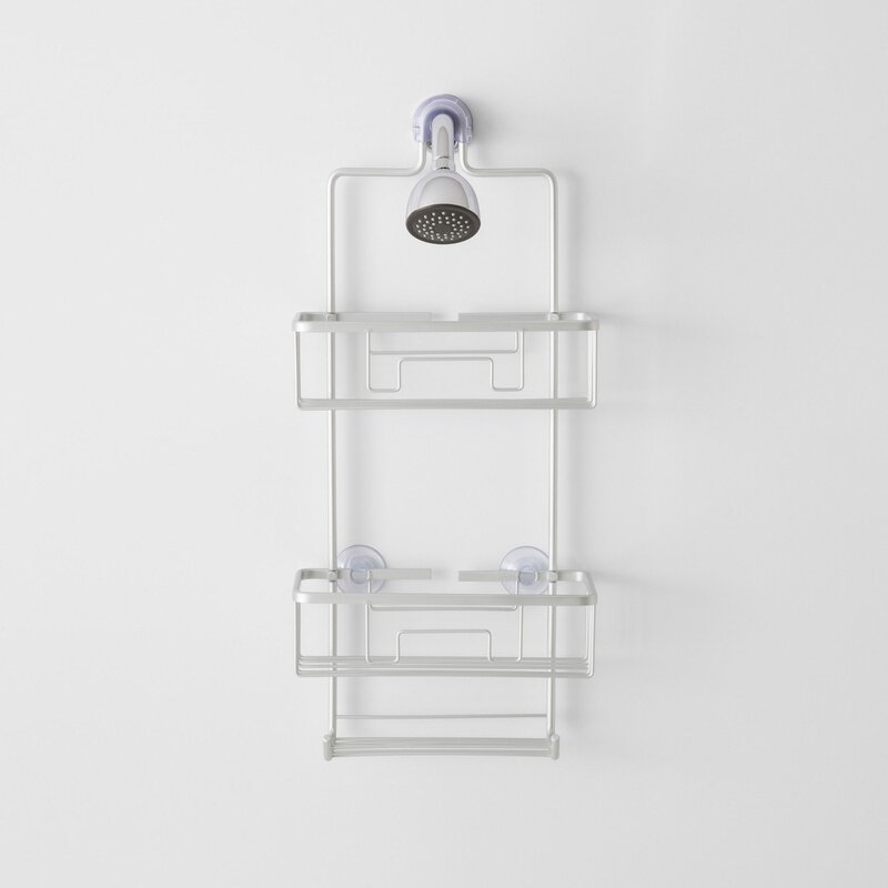 Made By Design Large Aluminum Shower Caddy With Lock Top