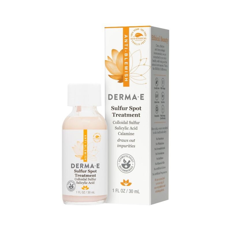 derma e Acne Sulfur Spot Treatment - 1 fl oz (Set of 3)