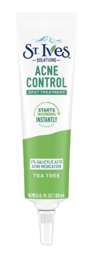 St. Ives Solutions Tea Tree Acne Control Spot Treatment, Salicylic Acid 0.75 Oz