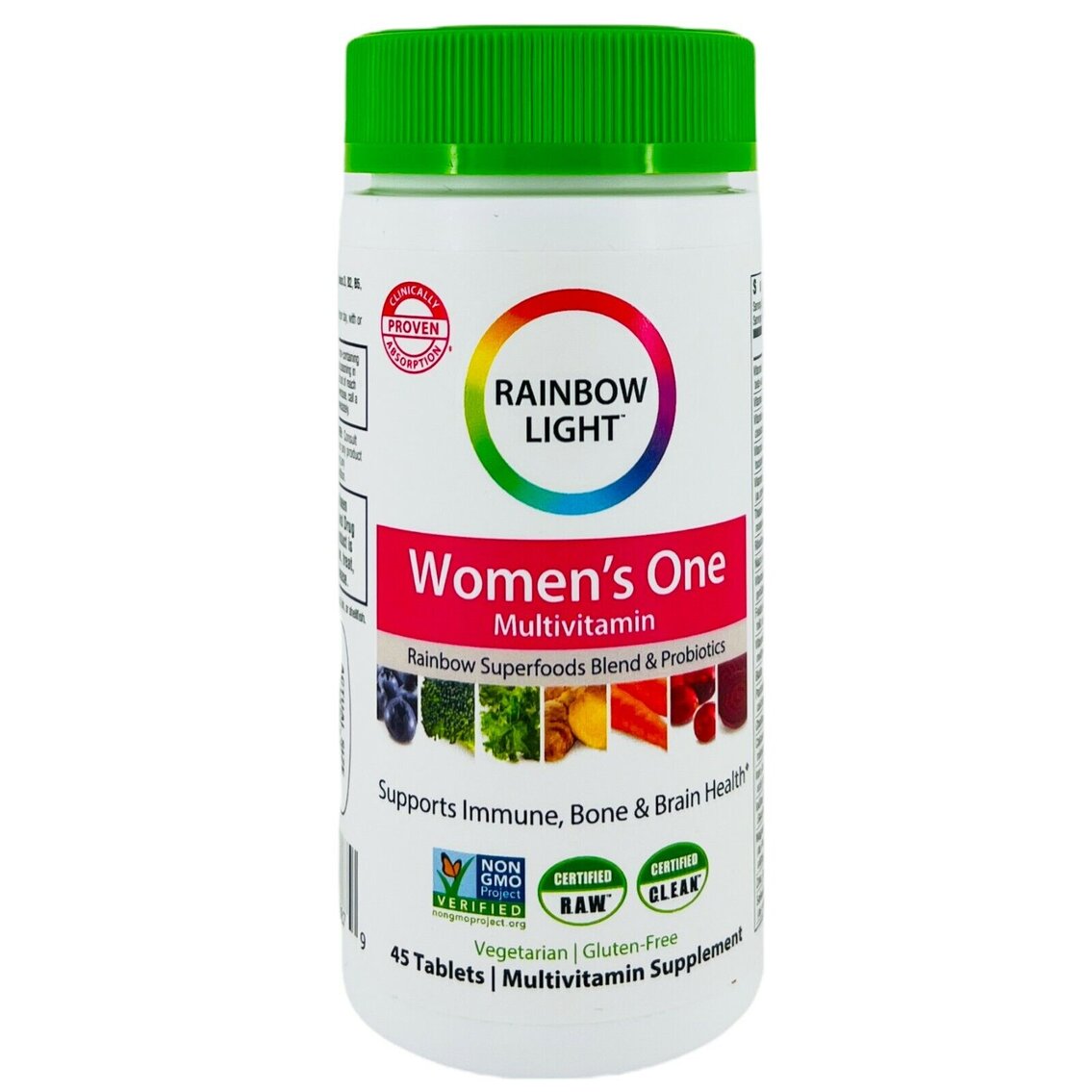 Rainbow Light Women's One Multivitamin Superfoods Probiotics 45 Tablets