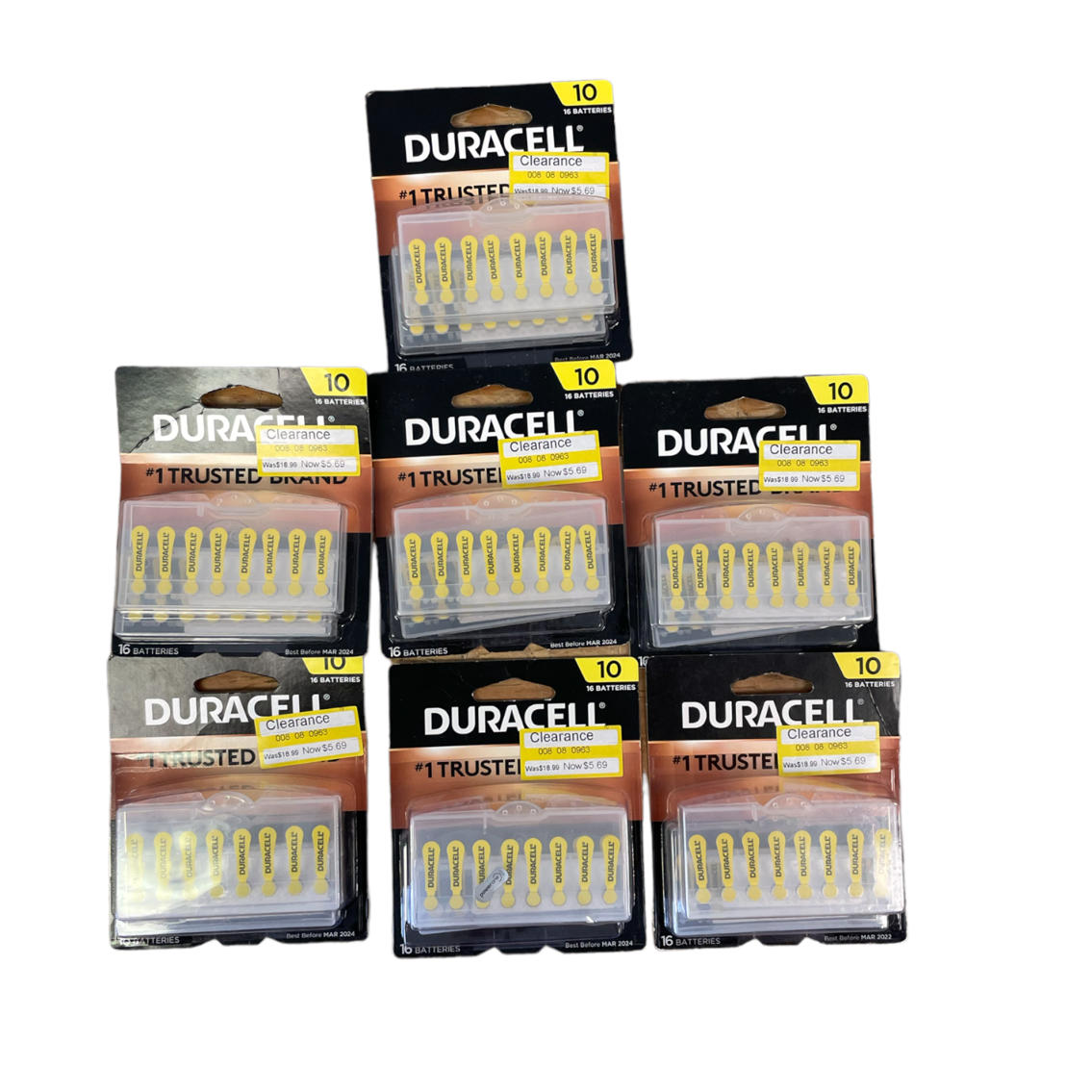 Duracell Size 10 Hearing Aid Batteries - Easy-Fit Tab