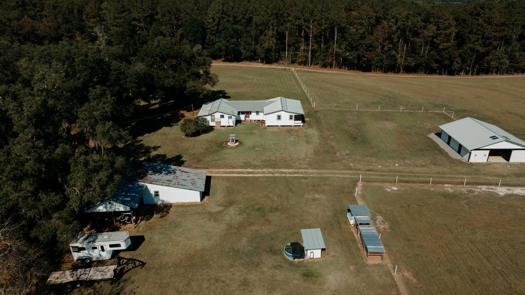 Image for Grady County Equestrian Estate: Dogtrot Home, and Horse Barn on 12.83 acres