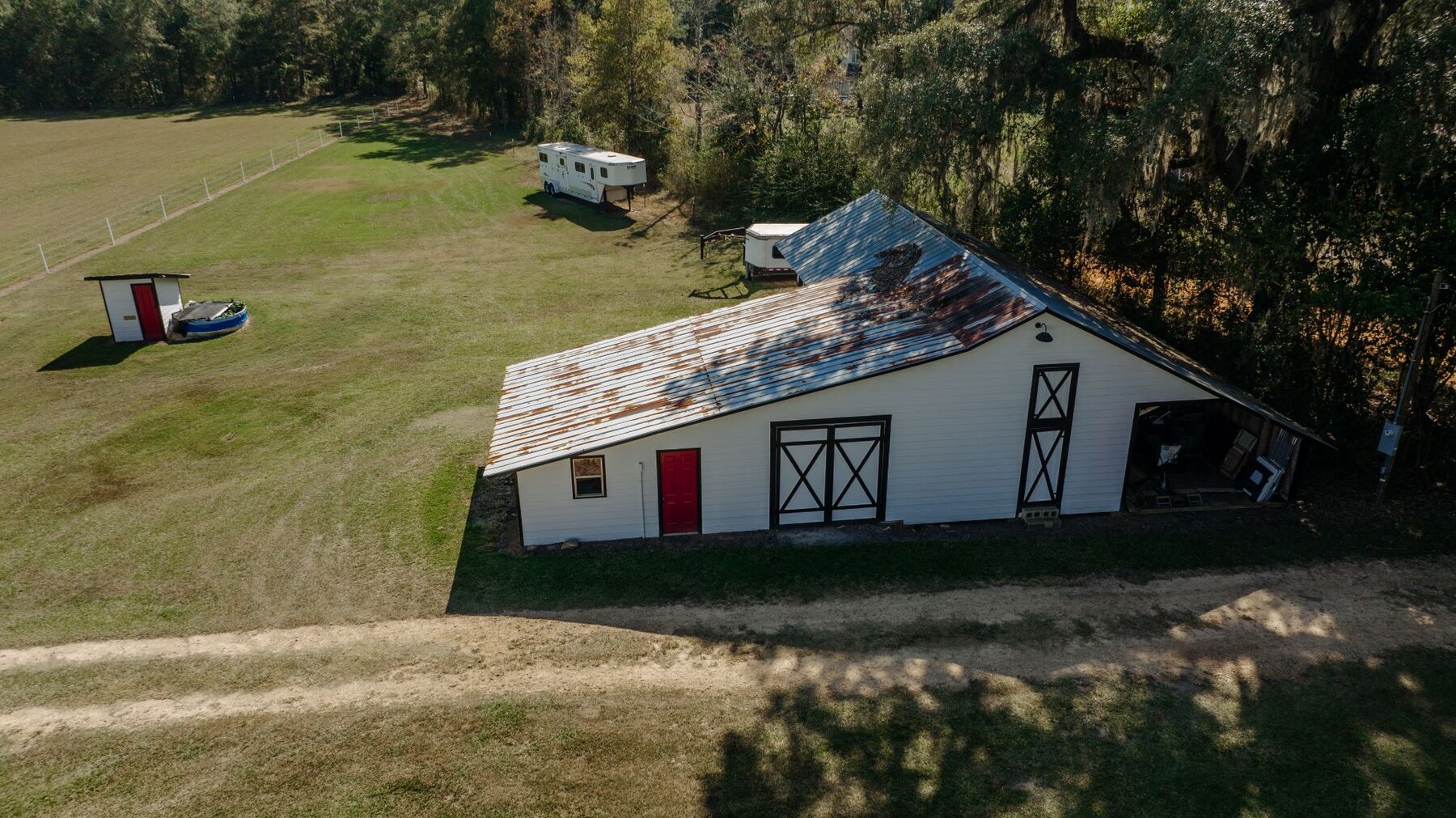 Image for Grady County Equestrian Estate: Dogtrot Home, and Horse Barn on 12.83 acres