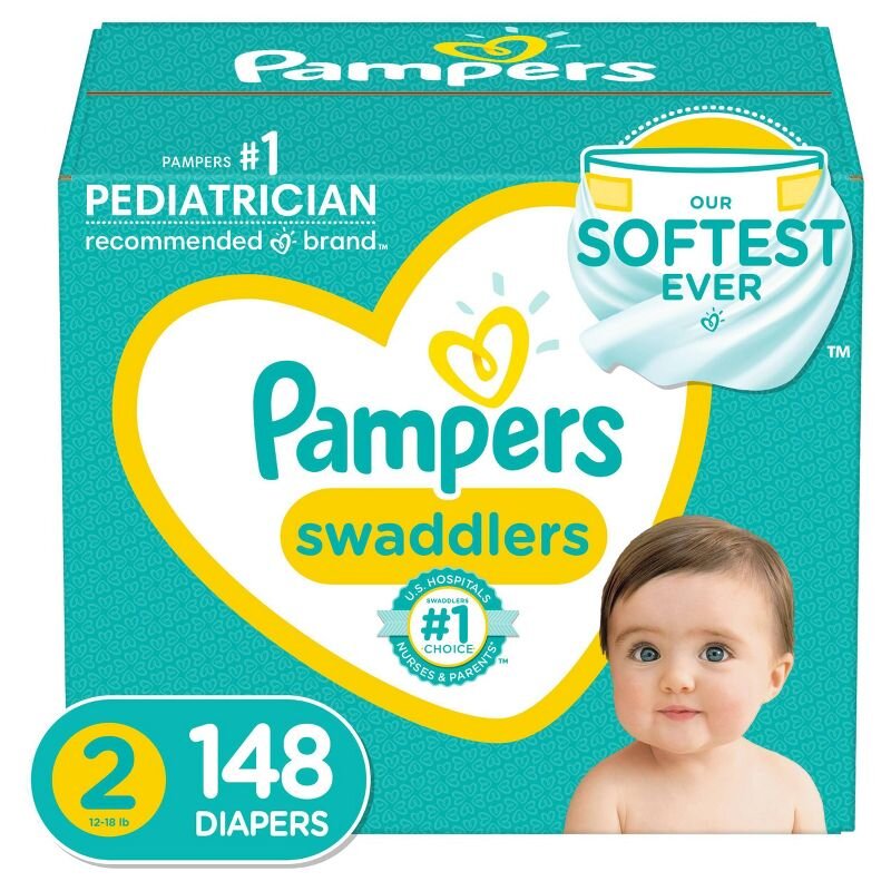 Pampers Swaddlers Disposable Diapers - (Select Size and Count)  (Size 2)