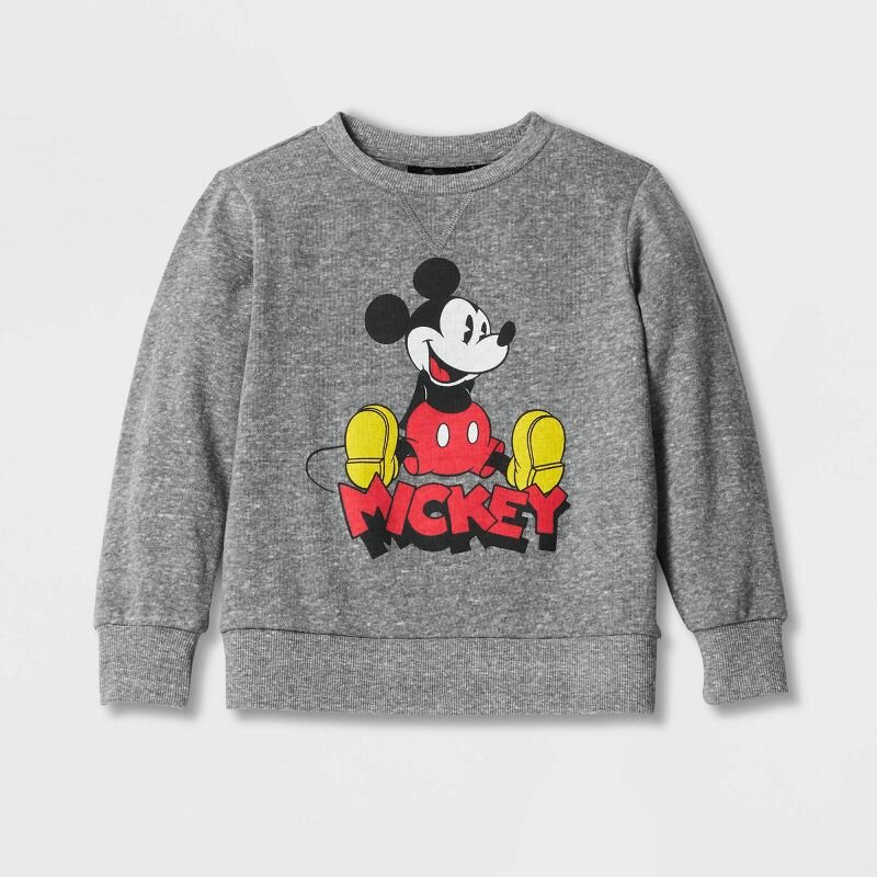 Toddler Boys' Disney Mickey Mouse Solid Pullover Sweatshirt size 18M