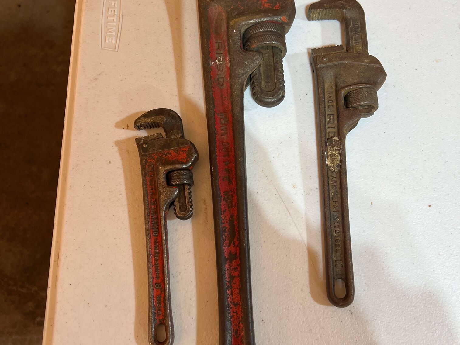 Ridgid pipe wrenches