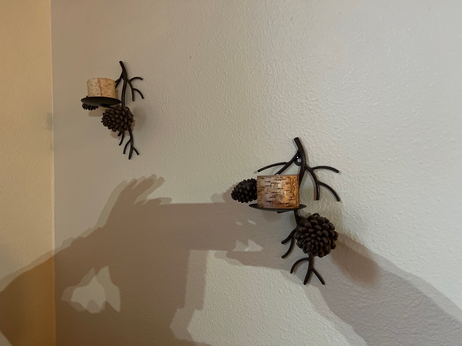 Pinecone wall sconces