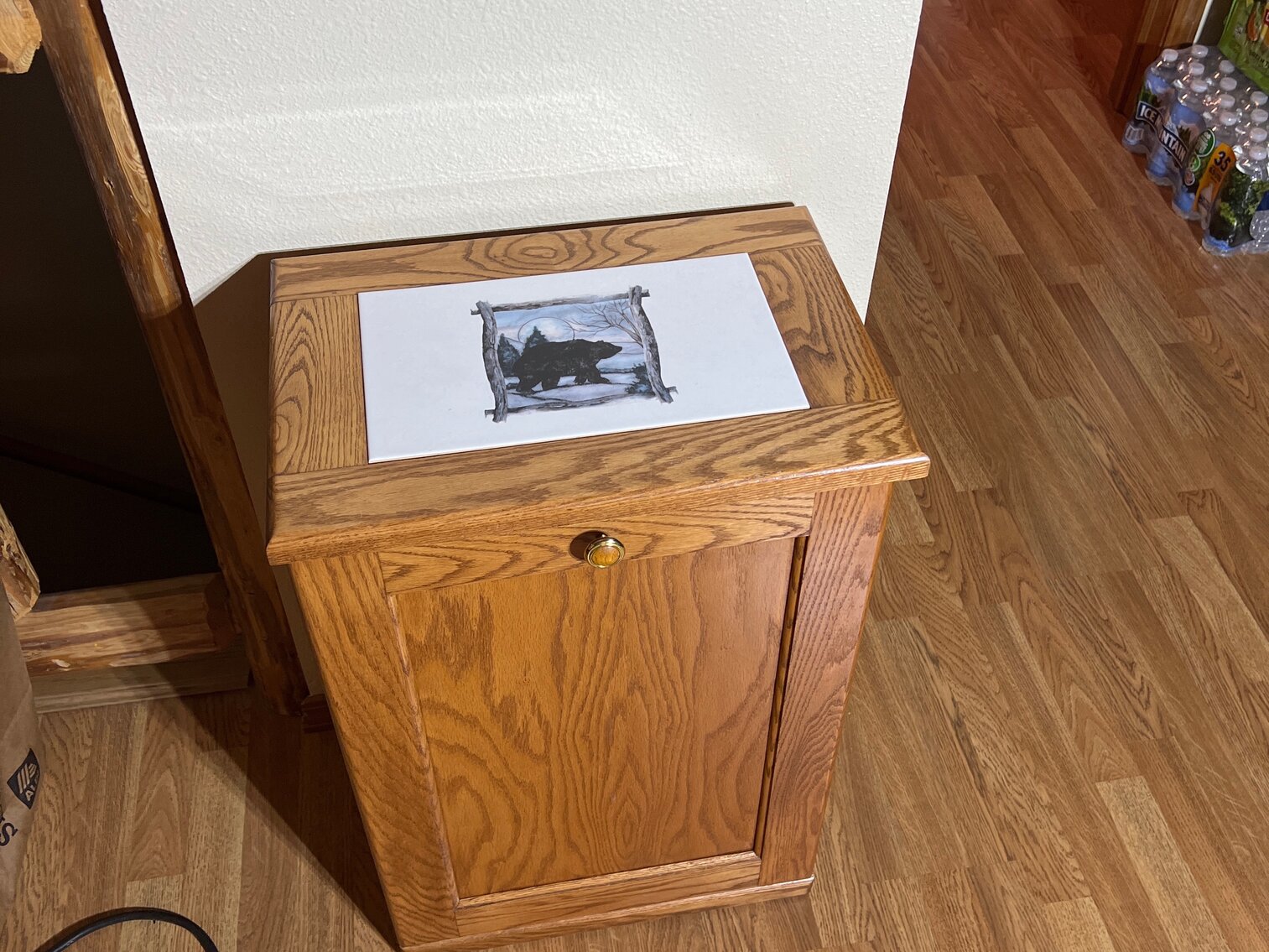 Bear trash bin