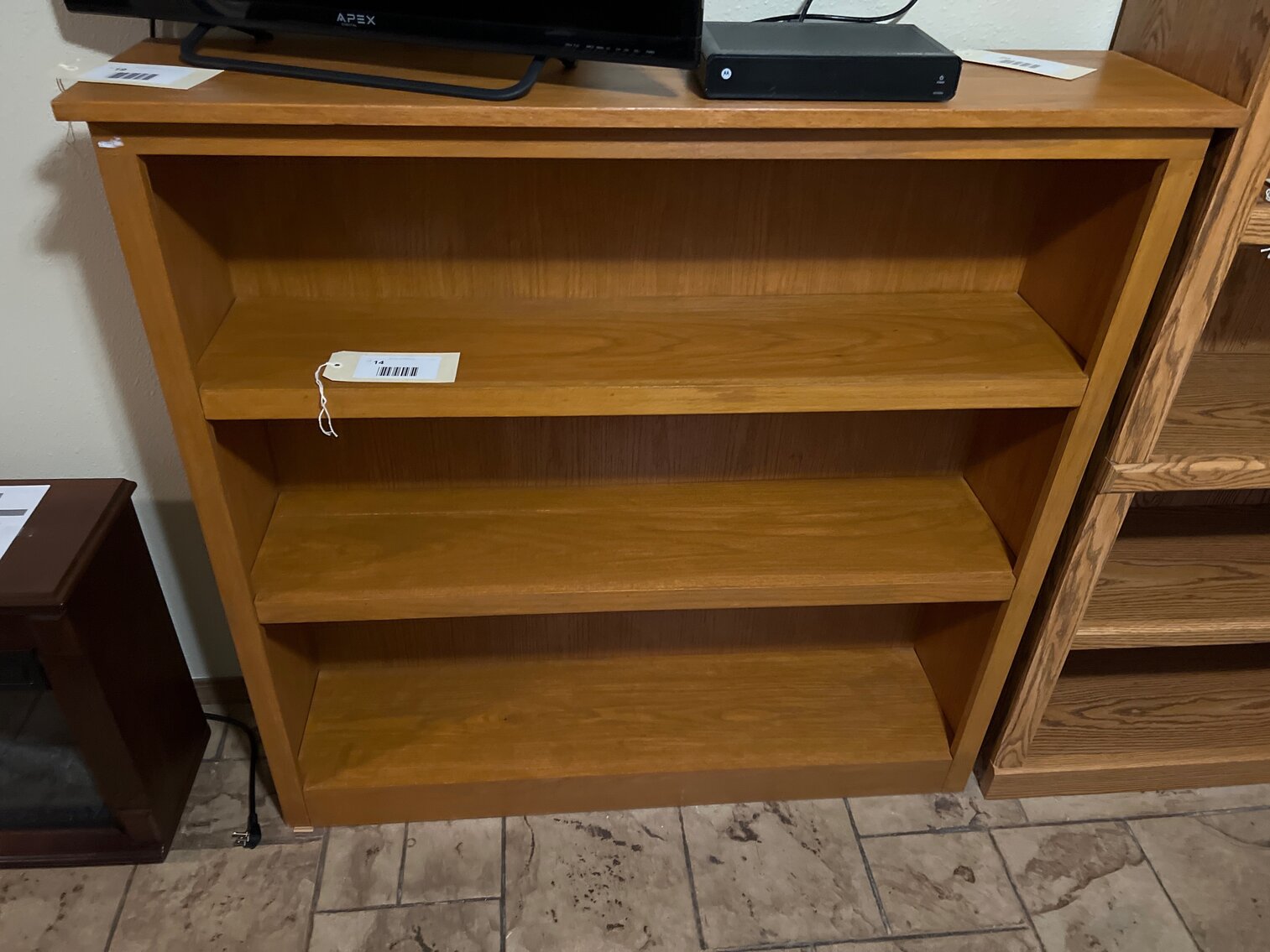 Real wood bookshelf