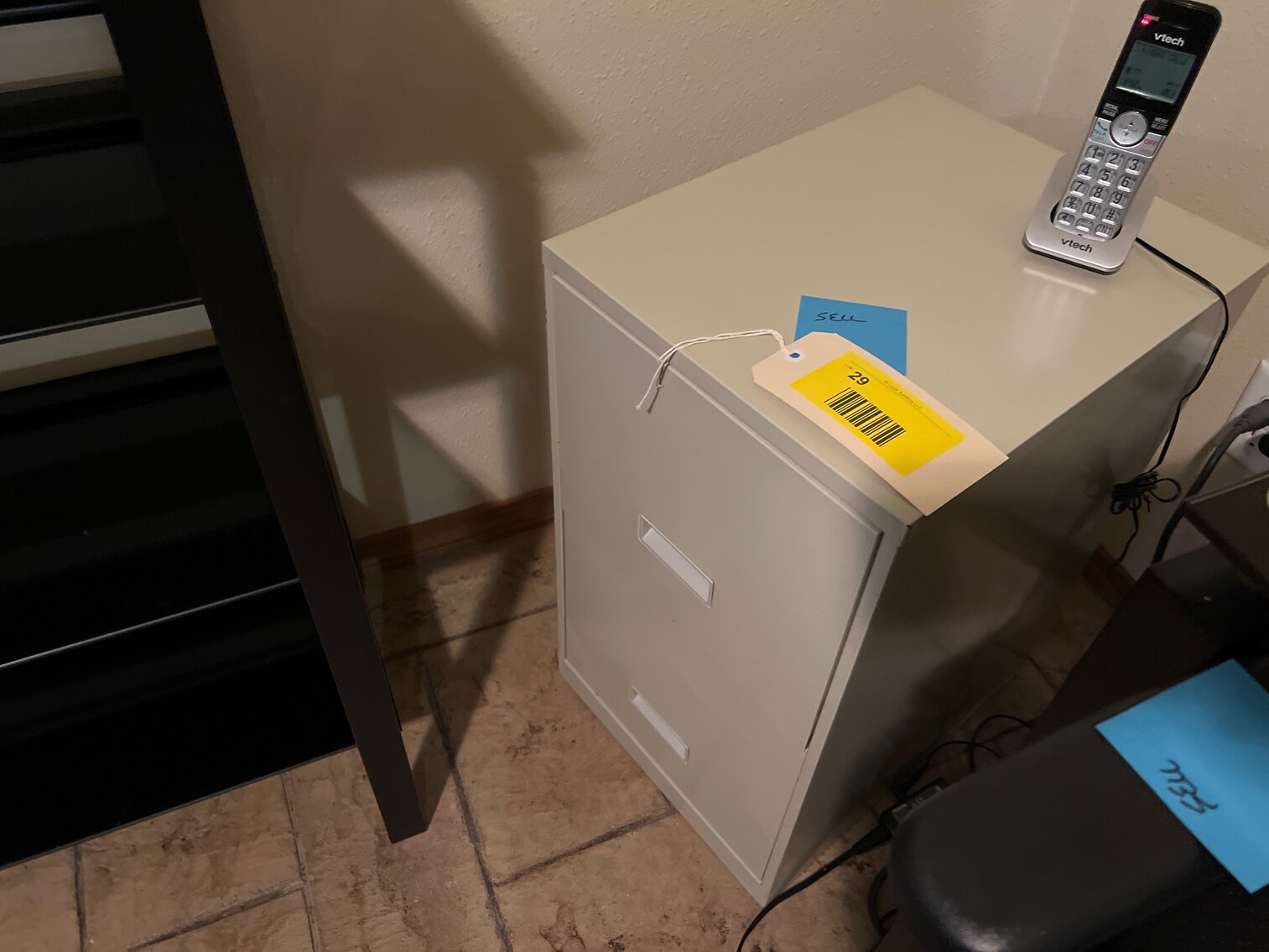 Two drawer file cabinet