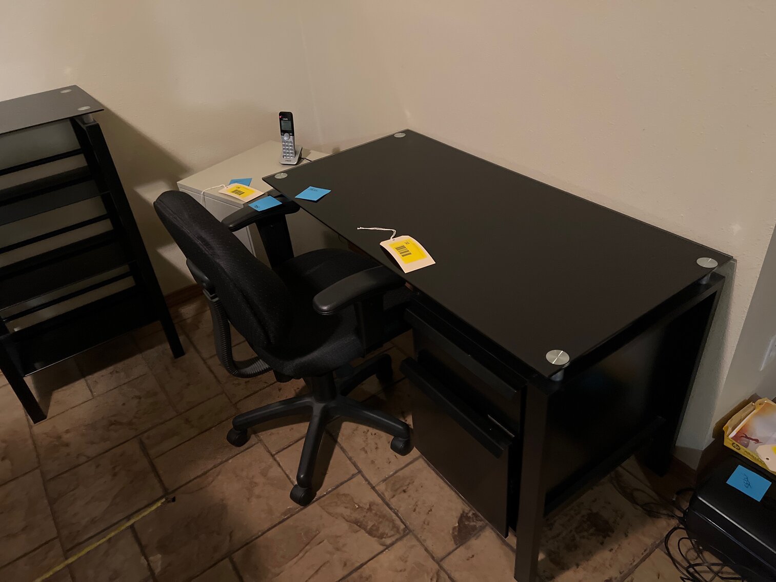 Desk and chair