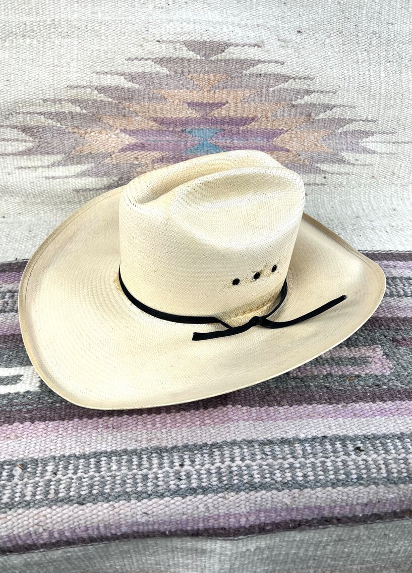 Charlie 1 Straw Cowboy Hat  Size 7 1/8 