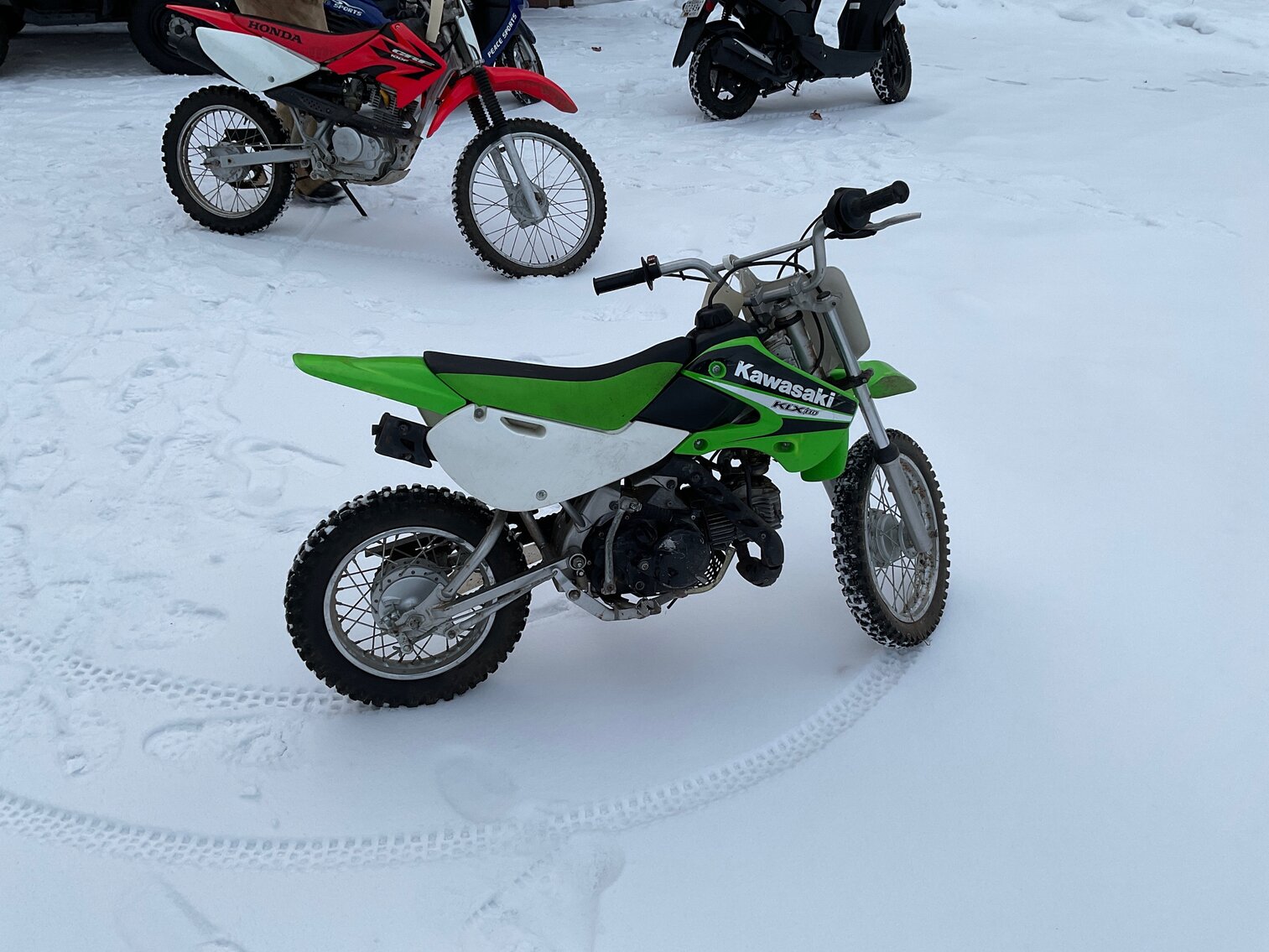 Kawasaki KLX110 dirt bike