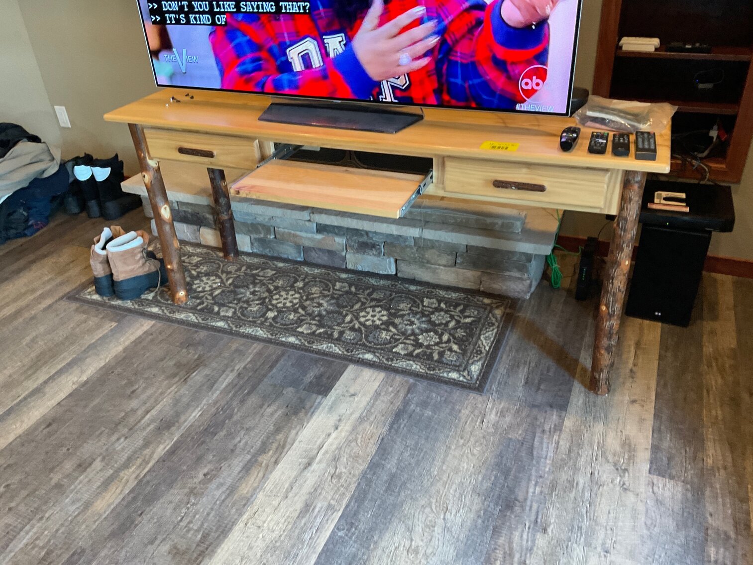 Custom Amish hickory desk