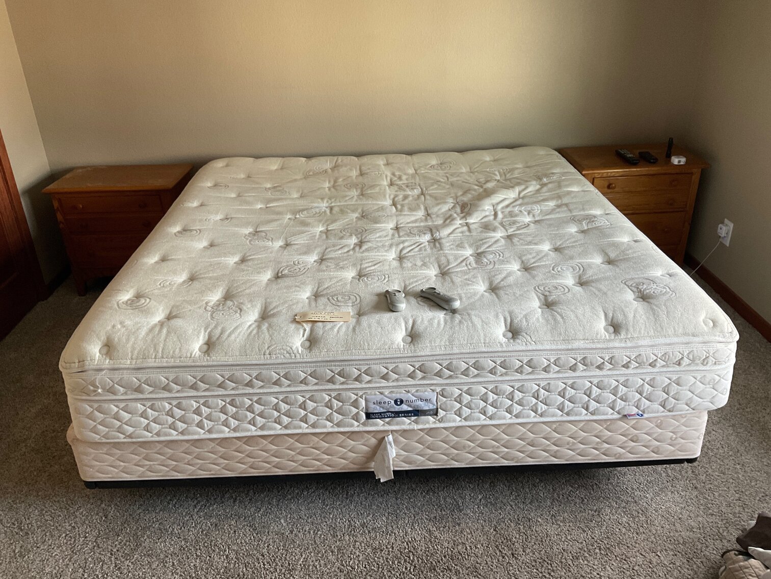 King size bedroom set with Sleep Number mattress