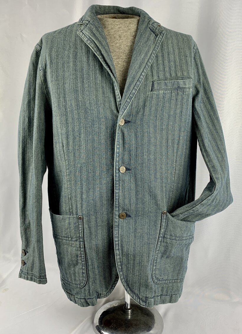 Men's Territory Ahead Dressy Jean Jacket Size Men's Medium