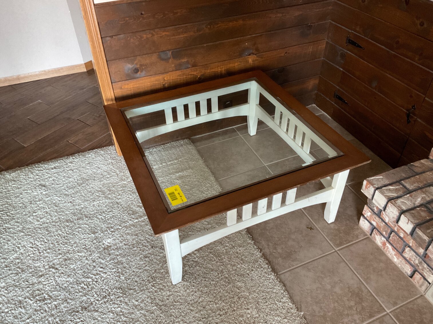 Glass top table