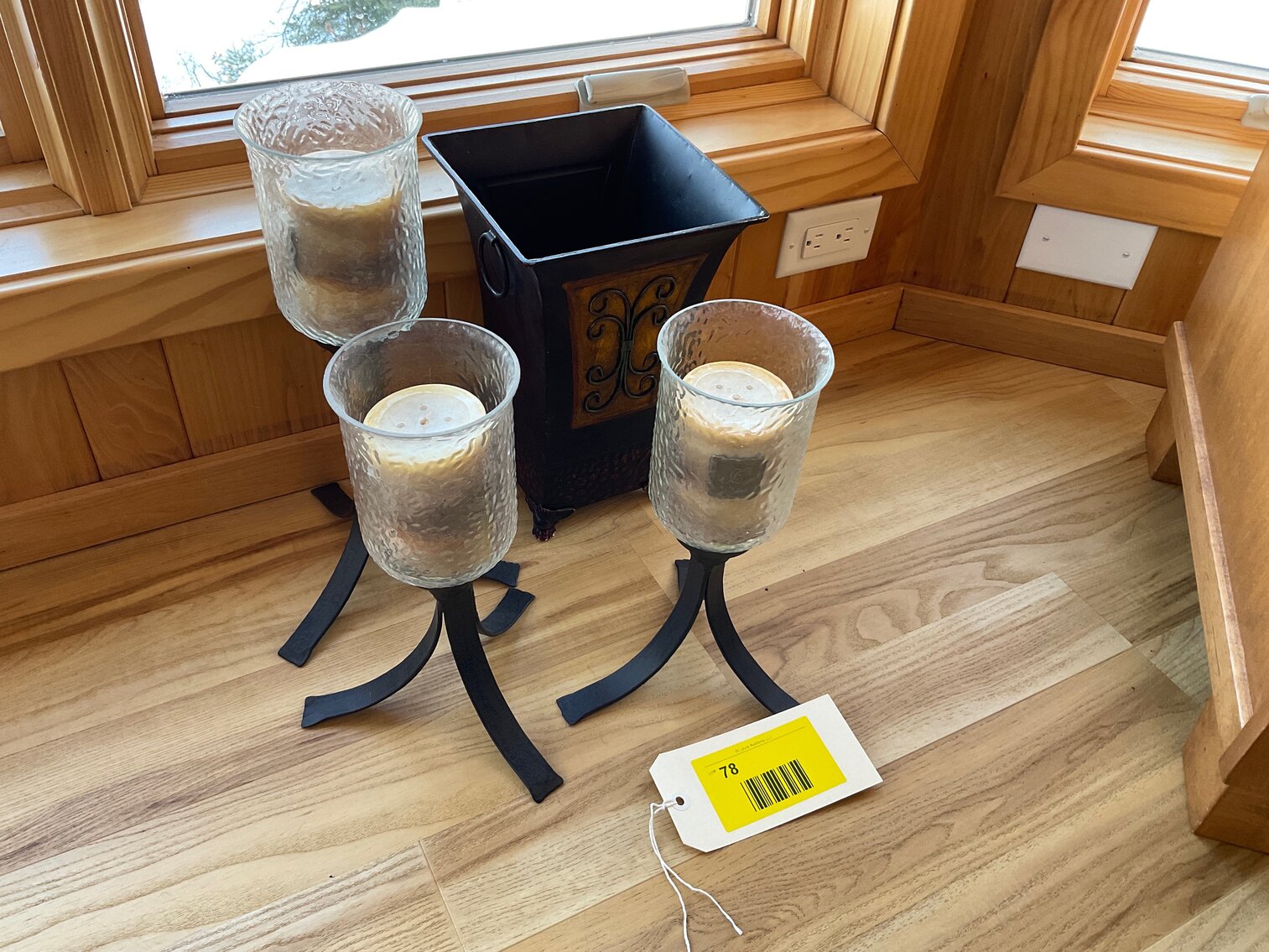 Candleholders and vase