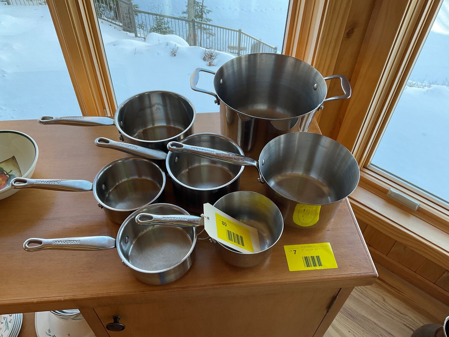 Kitchen Aid and Farberware pots and pans