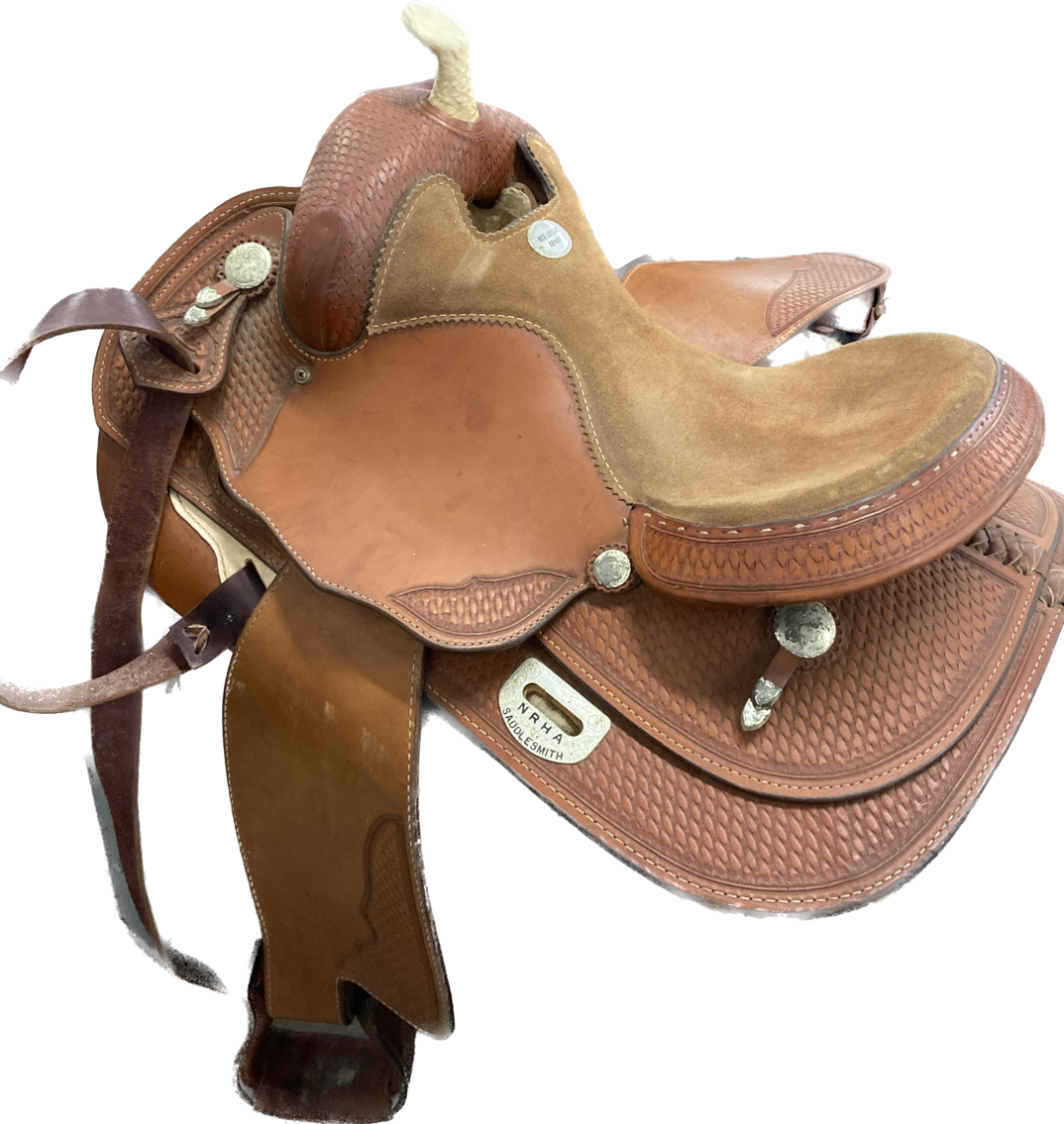 Ready to Ride Bob Loomis Reiner Reining Saddle - 16" with Pad, Accessories