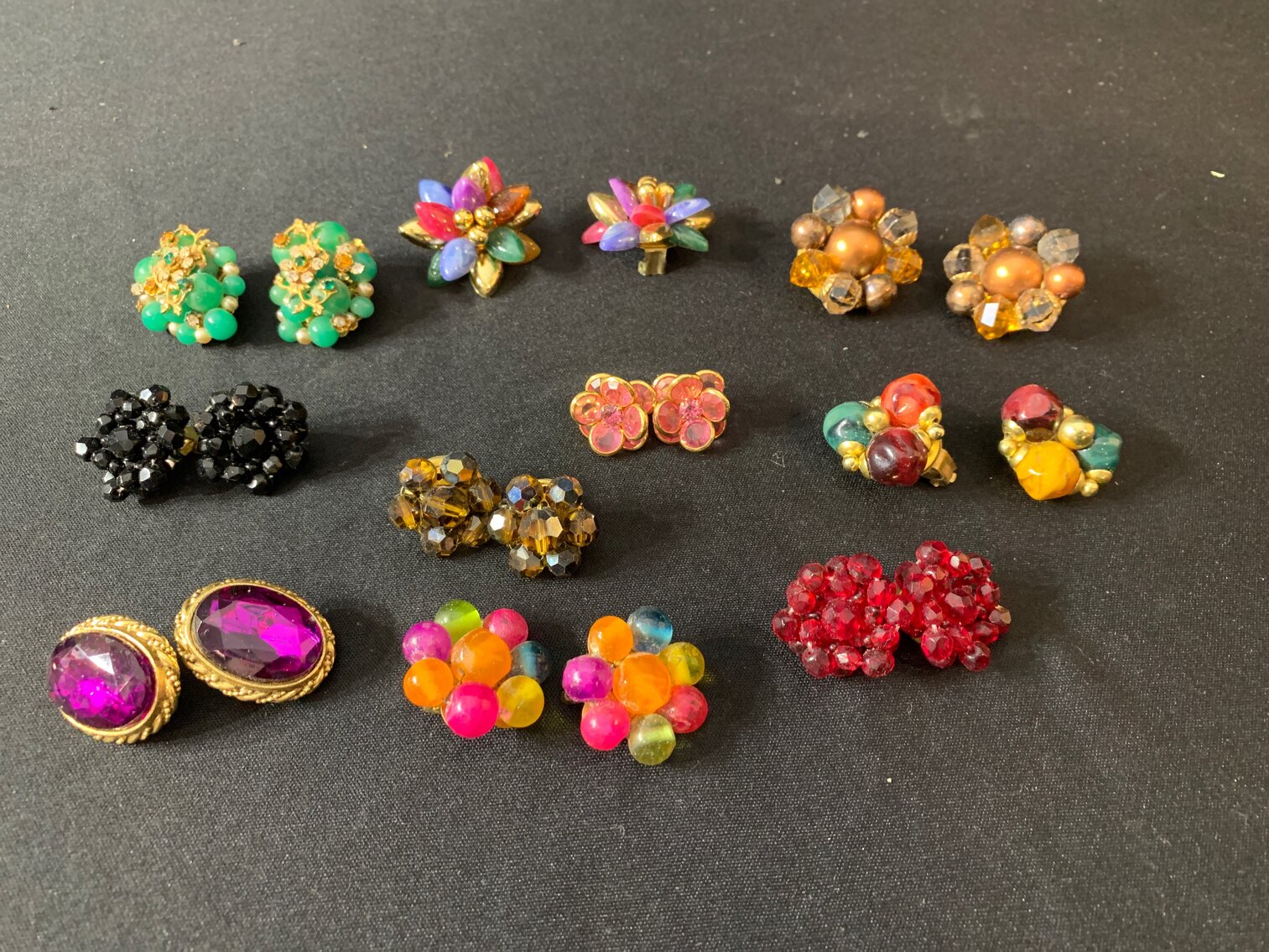 10 Pairs of Vintage Clip Ons