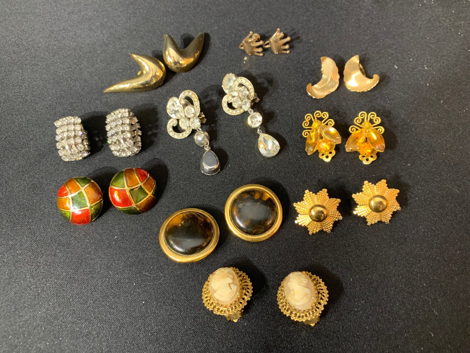 10 Pairs of Clip On Earrings