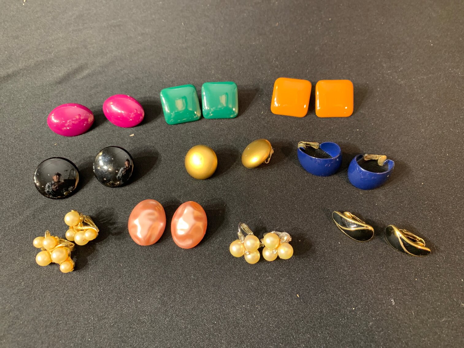 10 Pairs of Clip On Earrings