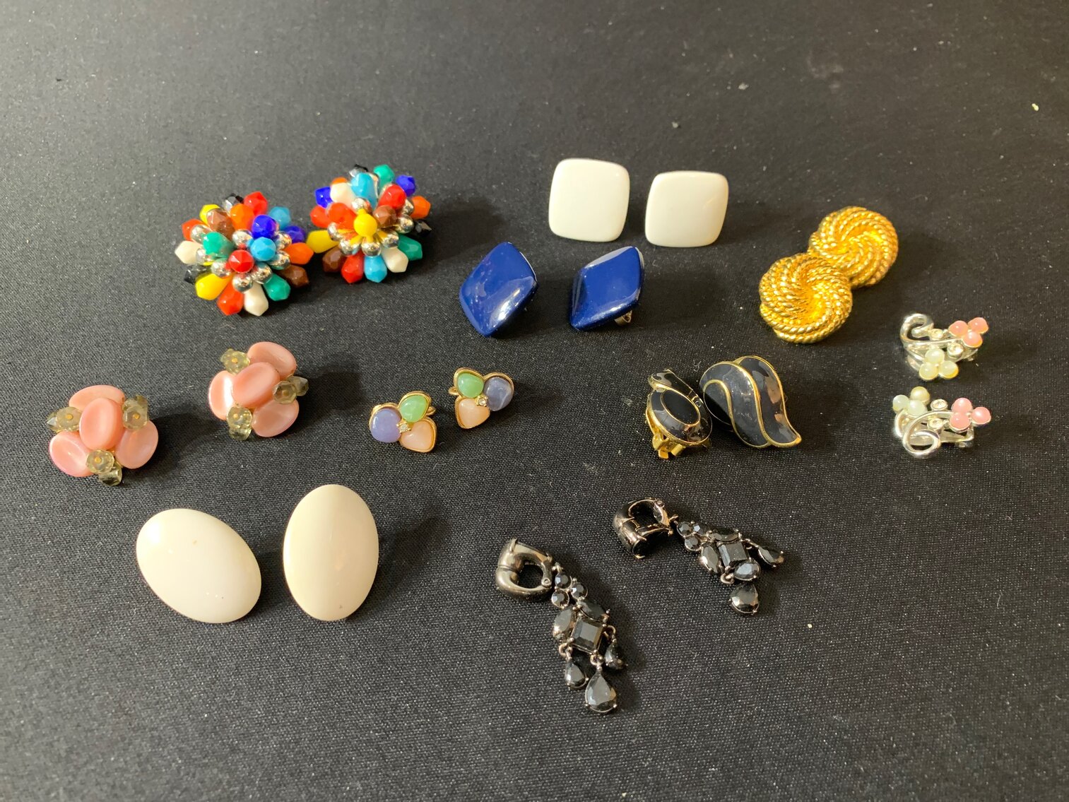 10 Pairs of Clip On Earrings