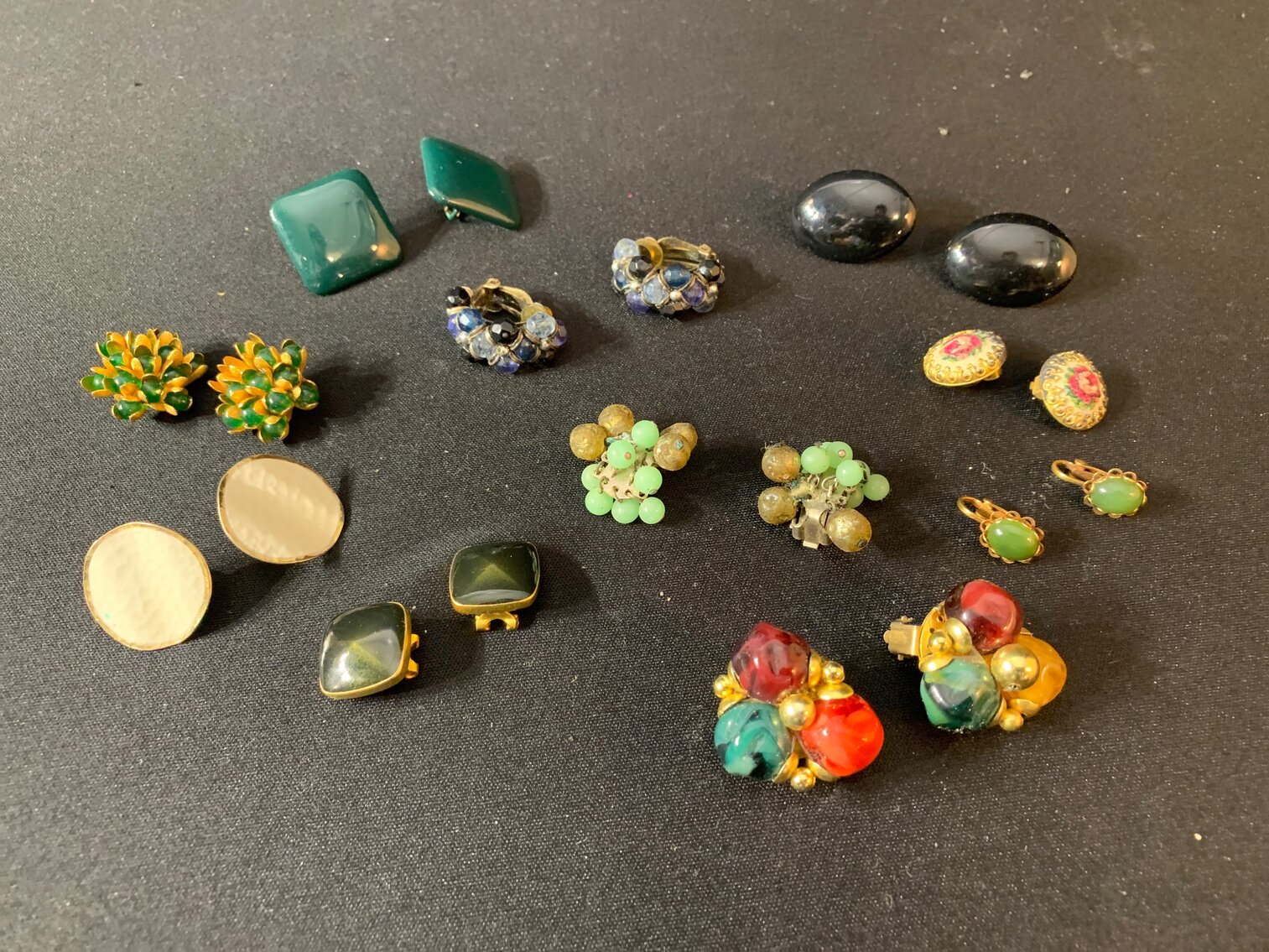 10 Pairs of Clip On Earrings