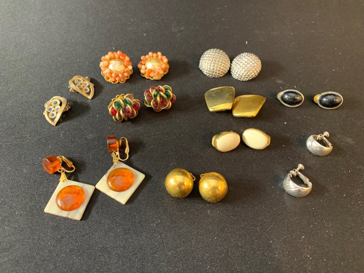 10 Pairs of Clip On Earrings