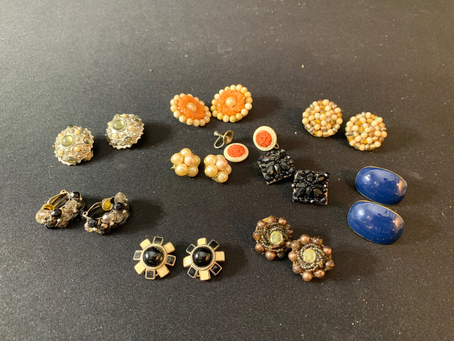 10 Pairs of Clip On Earrings