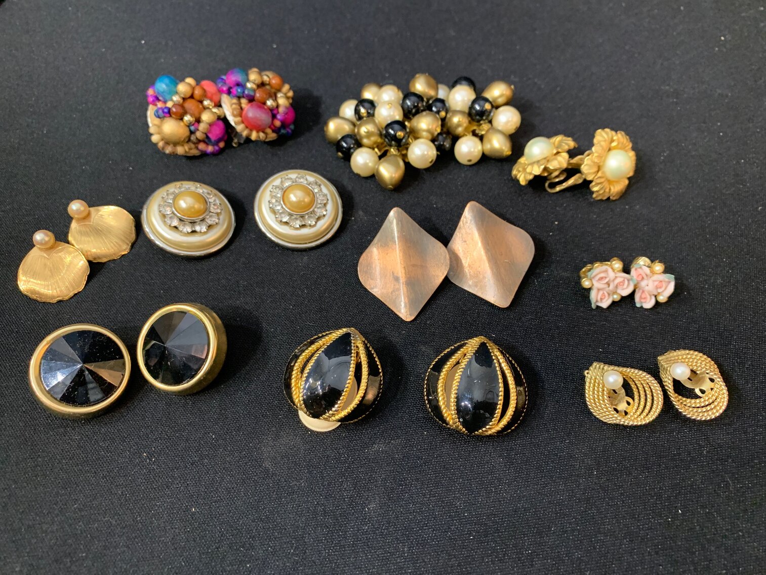 10 Pairs of Clip On Earrings